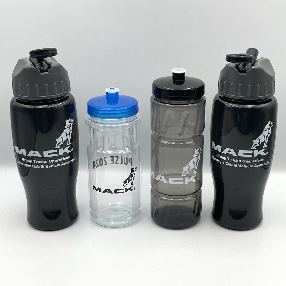 Mack‎ Trucks Water Bottle Lot of 4 BPA Free New Unused Sports Bottles